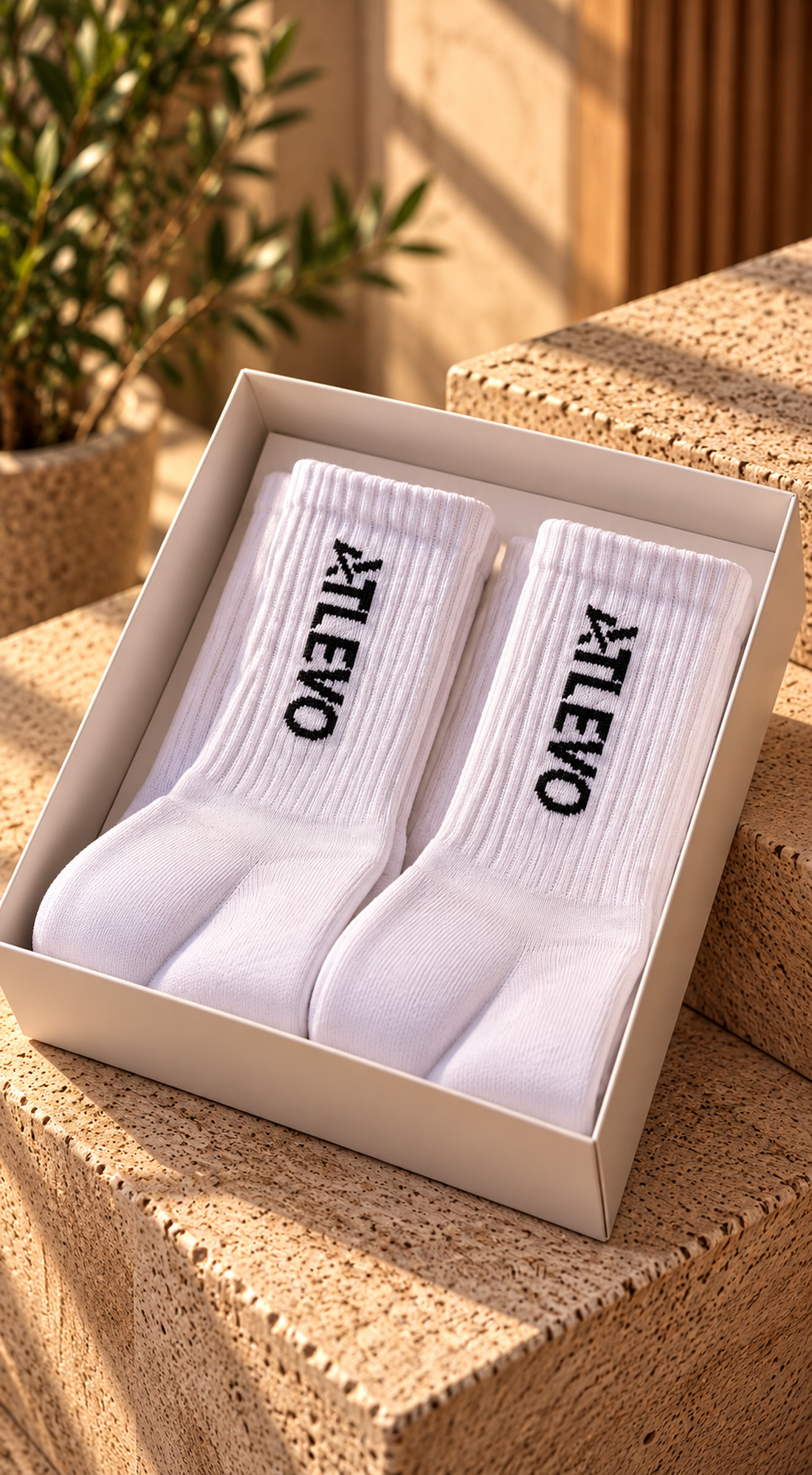 Unisex Fitness-Socken (2er-Set)